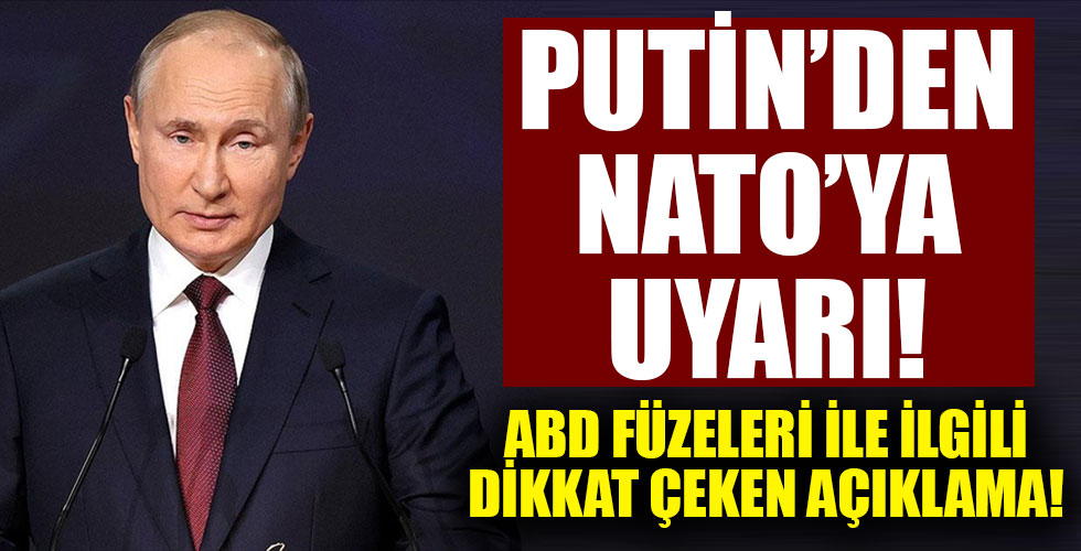 Rusya Devlet Başkanı Vladimir Putin'den NATO'ya net uyarı!