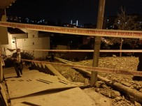 Ankara'da Istinat Duvari Zarar Gören Apartman Nedeniyle 5 Bina Tahliye Edildi