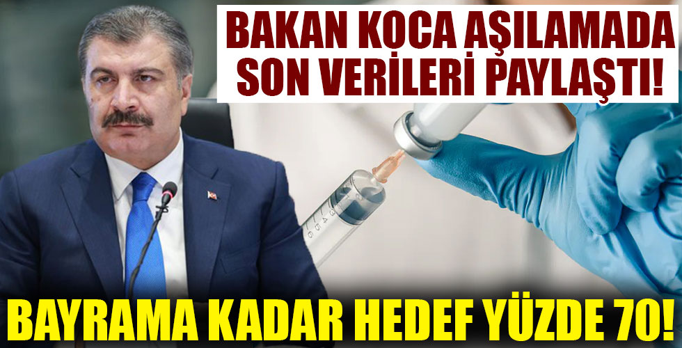 Bakan Koca aşılamaya ilişkin çarpıcı verileri paylaştı!