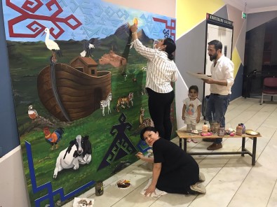 Dogubayazit'ta Gönüllü Ögretmenlerin Örnek Çalismalari