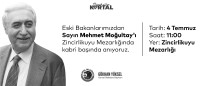 SOSYAL DEMOKRAT - Eski Bakan Mogultay Vefatinin 4'Üncü Yilinda Kabri Basinda Anilacak