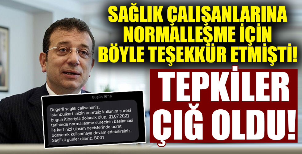 Sağlık çalışanlarından İBB'ye tepki!