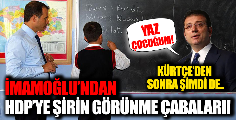 CHP'li İBB'den Kürtçeden sonra şimdi de Zazaca ve Kurmani kursu...