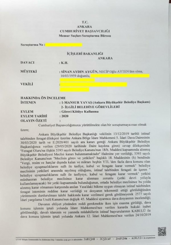 CHP'de 25 milyonluk 'Togo' krizi! Savcılık Mansur Yavaş'ı soruşturmak için bakanlıktan izin istedi! İşte o belge