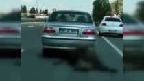 Ankara'da Bir Sürücü Ölü Inegi Otomobilin Arkasinda Sürükleyerek Yoluna Devam Etti