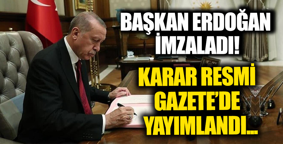 Başkan Erdoğan'ın imzaladığı genelge Resmi Gazete'de yayımlandı!