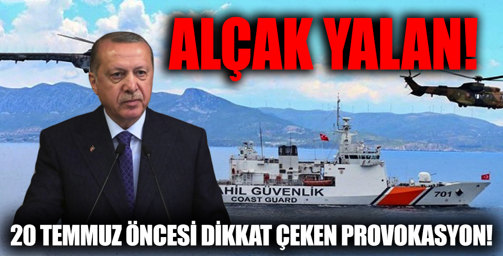 Başkan Recep Tayyip Erdoğan'ın KKTC ziyareti öncesinde Rumlardan alçak iftira: Türkler uyarı ateşi açtı