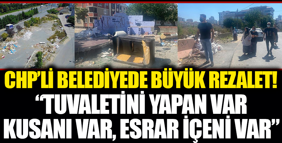 CHP'li Ataşehir Belediyesi'nde büyük rezalet! Vatandaşların korkulu rüyası oldu! 'Tuvaletini yapan var, kusanı var, esrar içeni var'