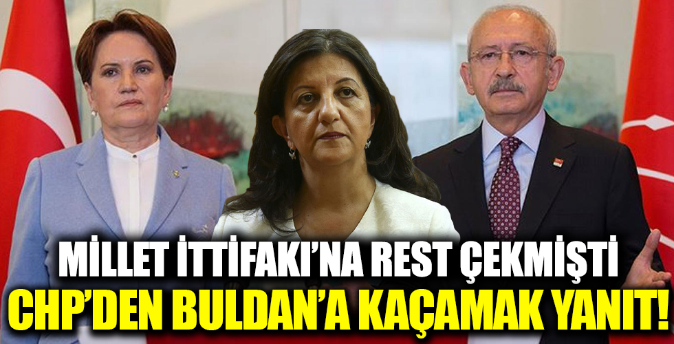 HDP'li Pervin Buldan Millet İttifakı'na rest çekmişti... CHP'den kaçamak yanıt!