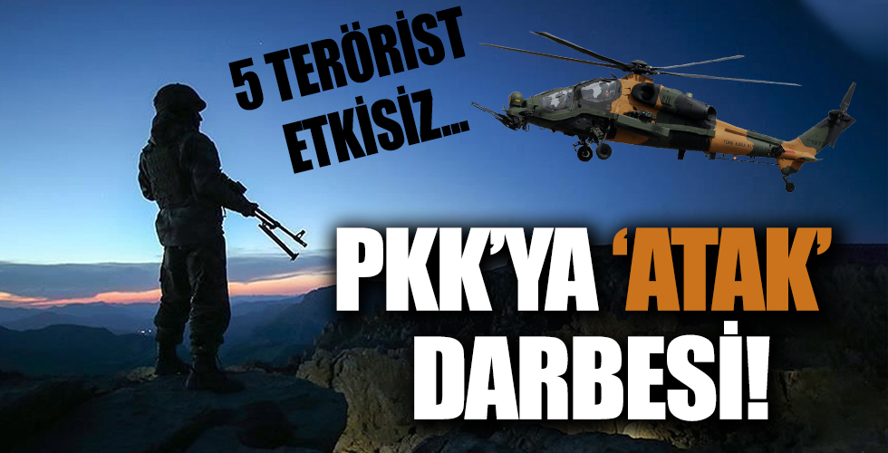PKK'ya Pençe-Şimşek darbesi! ATAK helikopterleri vurdu...