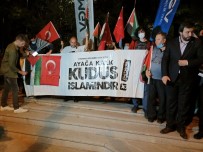 Sivil Toplum Kuruluslarindan Israil Büyükelçiligi Önünde Protesto