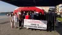 FAHRETTİN KOCA - Çanakkale Valisi Aktas, 3. Doz Asisini Asi Çadirinda Yaptirdi