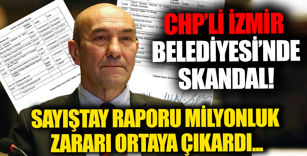 CHP'li Tunç Soyer'den skandal! 2 milyon 666 bin liralık kamu zararı...