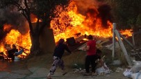 TAHKİKAT - Metrelerce Yükselen Alevleri Bahçe Hortumlariyla Söndürmeye Çalistilar