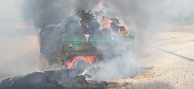 Satmaya Geldigi 30 Ton Saman Alev Alev Yandi