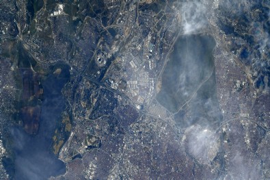 ABD'li astronot İstanbul'un uzaydan çekilmiş görüntülerini paylaştı