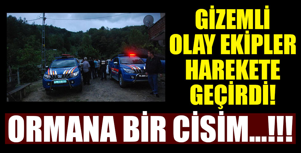 Bartın'da gizemli olay! Ekipler harekete geçti!