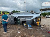 Samsun'da Otomobil Takla Atti Açiklamasi 1 Yarali