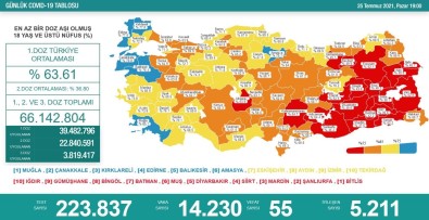 Amasya Asi Haritasinda 'Mavi' Renkte