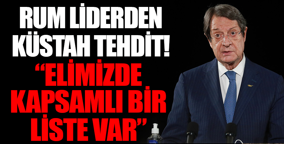 Rum lider Anastasiadis'ten küstah sözler! Türkleri tehdit etti: Elimizde kapsamlı bir liste var