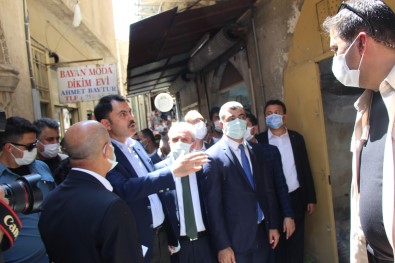 Çevre Sehircilik Bakani Murat Kurum, Mardin'de Esnafi Ziyaret Etti