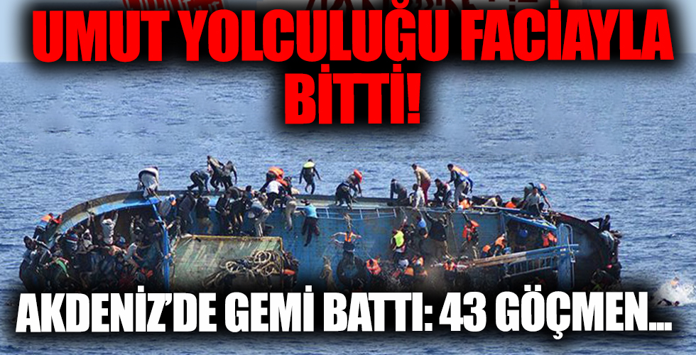 Tunus açıklarında tekne battı: En az 43 göçmen boğuldu
