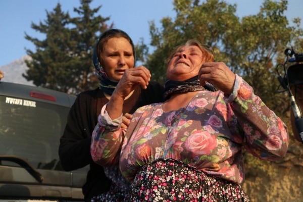 Mersin'de yürek yakan anlar!