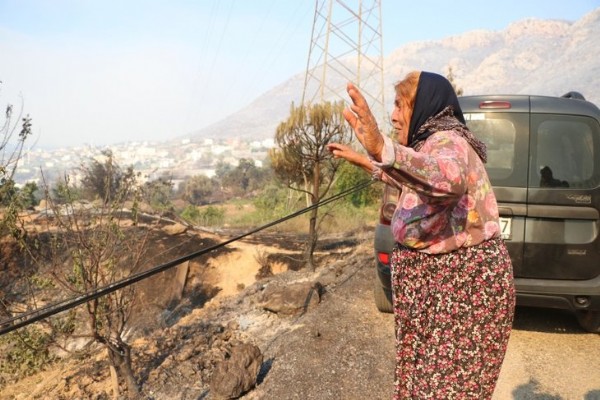 Mersin'de yürek yakan anlar!