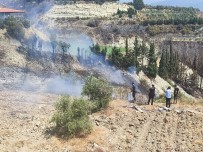 Samandag'da Polisler Yangini Büyümeden Söndürdü