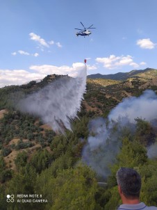 Efeler'de Çikan Yangin, Rüzgarin Siddeti Ile Büyüdü