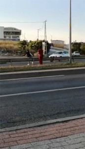 (Özel) Üst Geçidi Kullanmayan Hemsireye Otomobilin Çarpma Ani Kamerada