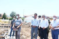 KURBAN KESİMİ - Arslanbucak Kapali Pazar Yerinin Temeli Törenle Atildi