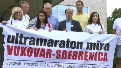 Hirvatistan'daki 10. Vukovar-Srebrenitsa Maratonu Baskent Zagreb'den Hareket Etti