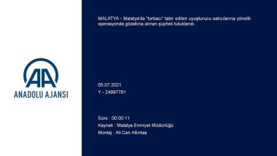 Malatya'da Uyusturucu Operasyonunda Yakalanan Zanli Tutuklandi