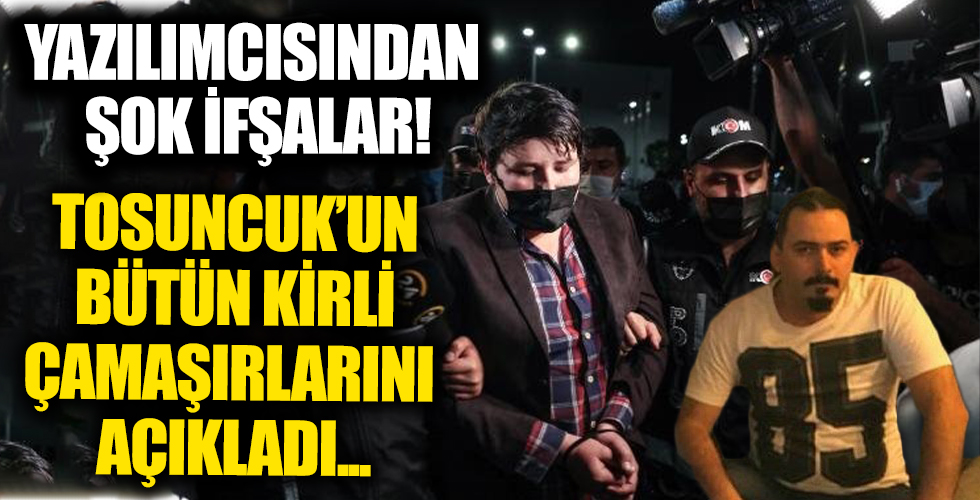 'Tosuncuk' lakaplı Mehmet Aydın'ın yazılımcısından şok itiraflar!