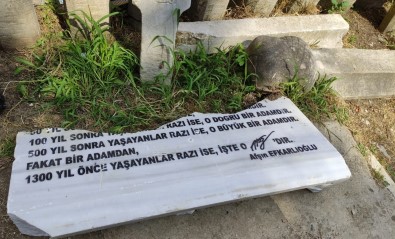 Yazar Hüseyin Nihal Atsiz'in Mezarina Saldiri