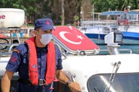 SAHİL GÜVENLİK - Akintiya Kapilip Denizde 2 Saat Mahsur Kalan Yasli Adami Sahil Güvenlik Kurtardi