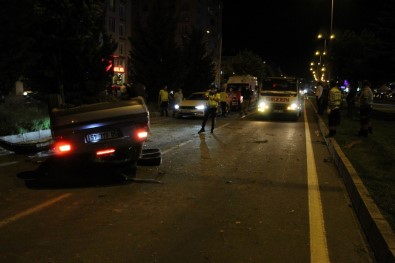 Nevsehir'de Agaçlara Çarpan Otomobil Takla Atti Açiklamasi 4 Yarali