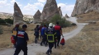 10 Metre Yüksekten Düserek Kayaliklara Sikisan Turisti AFAD Ekipleri Kurtardi