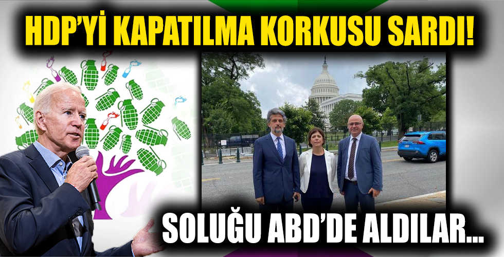 HDP kapatılma korkusuyla çareyi ABD'de arıyor!