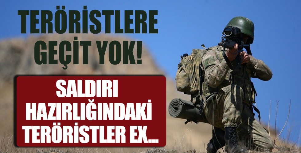 Saldırı hazırlığı yapıyorlardı! O teröristler etkisiz hale getirildi...