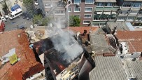 Fatih'te Korkutan Çati Yangini