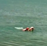 Köpegini Kurtarmak Isterken Bogulma Tehlikesi Geçirdi