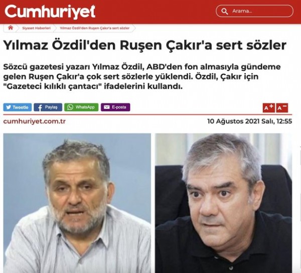 'Çantacı' kavgası büyüyor! Cumhuriyet, Özdil, Çakır üçgeni...