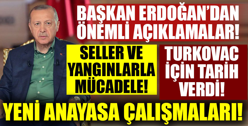 Başkan Erdoğan'dan önemli açıklamalar!