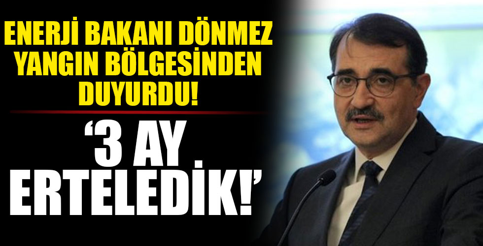 Enerji Bakanı Fatih Dönmez'den elektrik açıklaması!