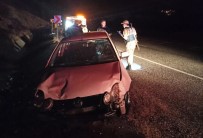 Sarampole Devrilen Otomobil Sürücüsü Yaralandi