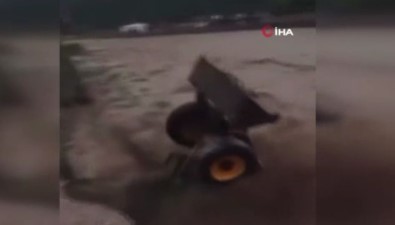 Sel Sulari Is Makinesini Böyle Yuttu