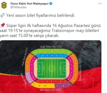 yeni malatyaspor da yeni sezon bilet fiyatlari belirlendi