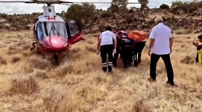 Aksaray'da Yamaç Parasütü Türkiye Sampiyonasi'nda Parasütçü Düstü